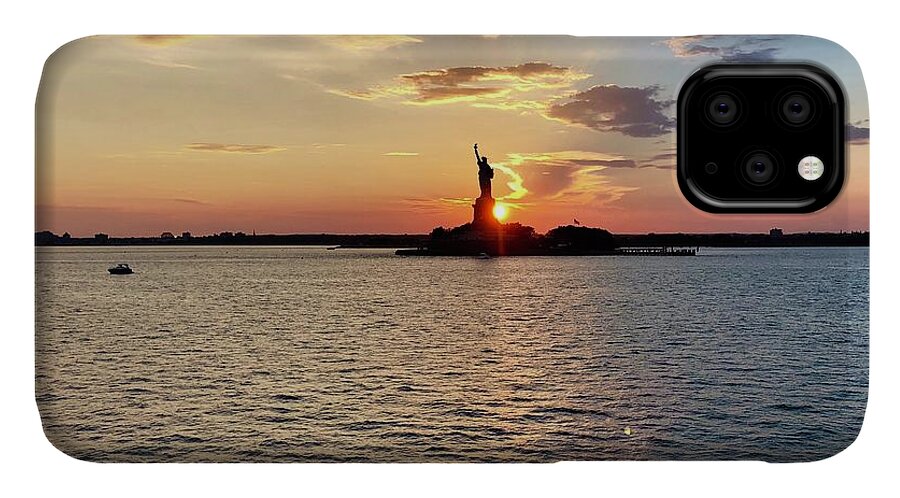 Lady Liberty iPhone 11 Case featuring the photograph Lady Liberty #1 by Flavia Westerwelle