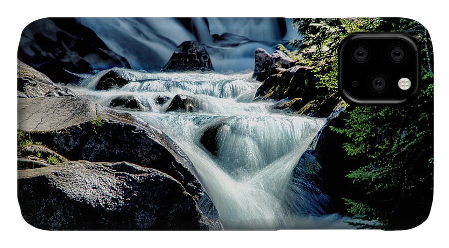 Paradise River iPhone 11 Case featuring the photograph Paradise River Backlit Horizontal by Scenic Edge Photography