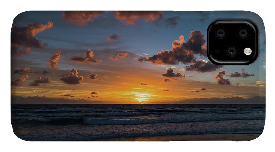 Florida iPhone 11 Case featuring the photograph Pink Cloud Sunrise Delray Beach Florida #1 by Lawrence S Richardson Jr
