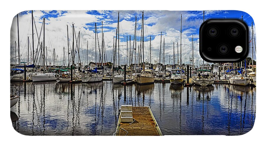 Vilano Beach iPhone 11 Case featuring the photograph Safe Harbor #2 by Anthony Baatz