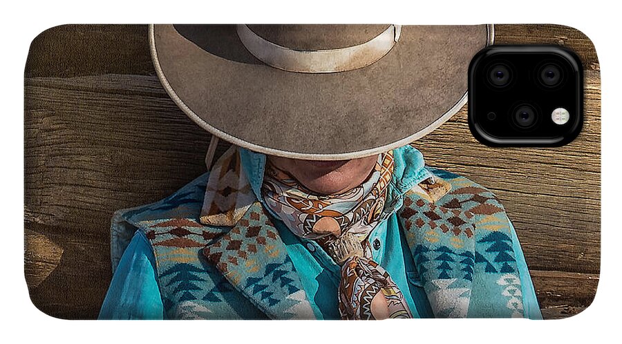 Cowgirls iPhone 11 Case featuring the photograph Santa Fe Style by Pamela Steege