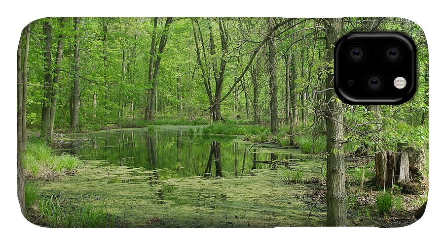 Heartland Forest iPhone 11 Case featuring the photograph Vernal Pool #1 by Peggy King