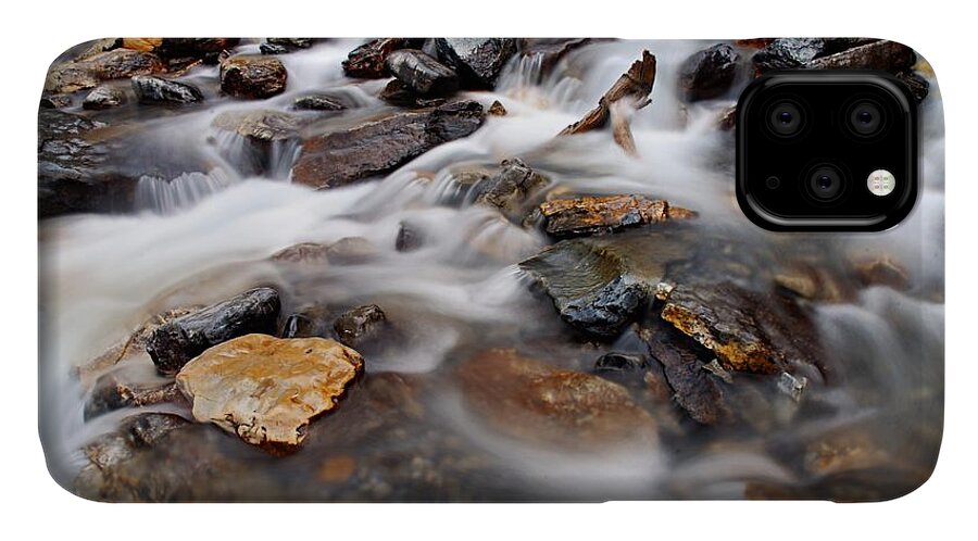 Tangle Falls iPhone 11 Case featuring the photograph Water on the Rocks #1 by Larry Ricker