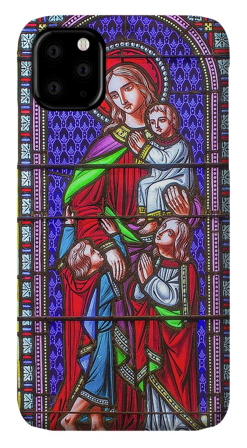 Saint Annes iPhone 11 Case featuring the digital art Saint Anne's Windows #17 by Jim Proctor