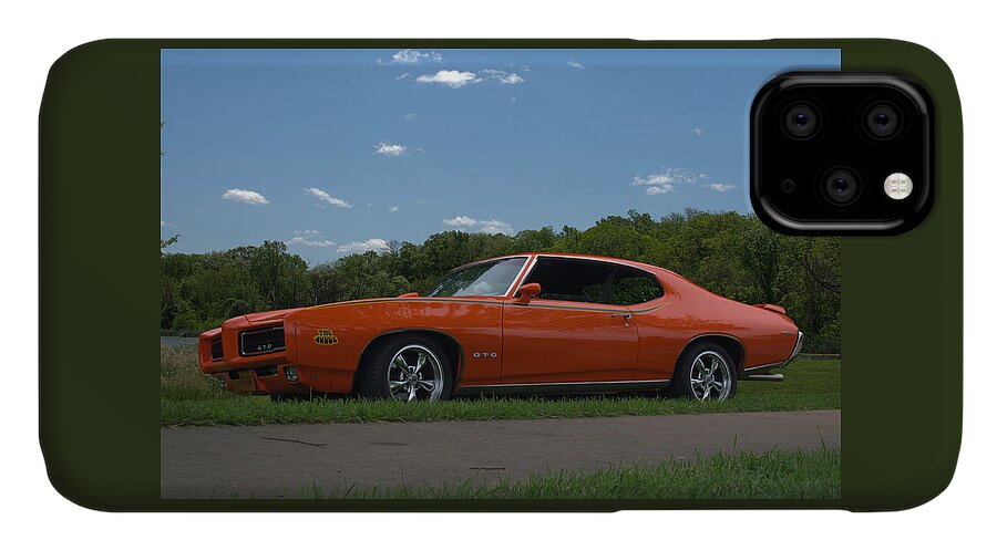 1969 iPhone 11 Case featuring the photograph 1969 Pontiac GTO Judge by Tim McCullough