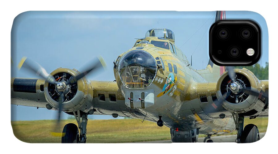 Aircraft iPhone 11 Case featuring the photograph Boeing B-17G Flying Fortress  #3 by Jack R Perry