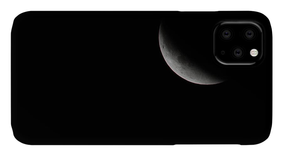Terry D Photography iPhone 11 Case featuring the photograph 2015 Harvest Moon Eclipse 1 by Terry DeLuco