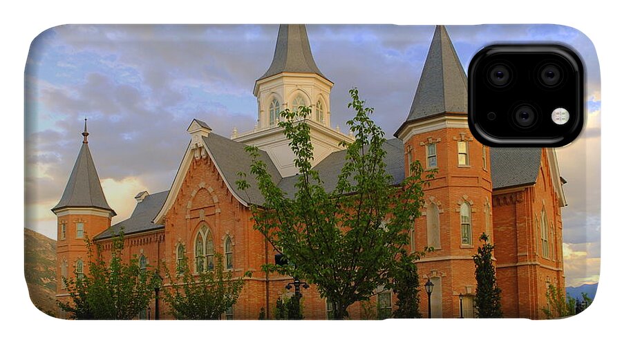 Lds iPhone 11 Case featuring the photograph Provo City Center LDS Temple #4 by Nathan Abbott