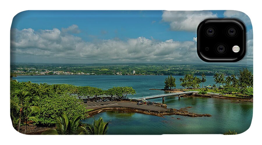 Christopher Holmes Photography iPhone 11 Case featuring the photograph A Beautiful Day Over Hilo Bay by Christopher Holmes