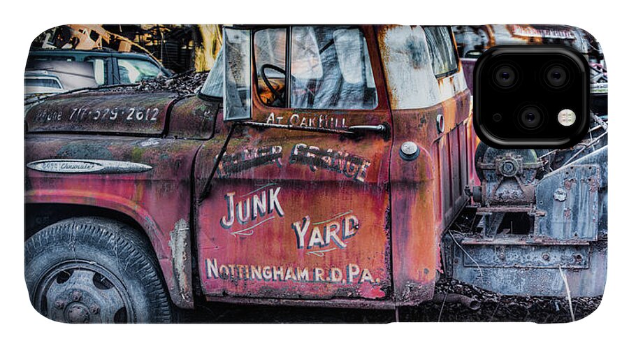 Rusty iPhone 11 Case featuring the photograph A Beautiful Rusty Old Tow Truck by Dennis Dame