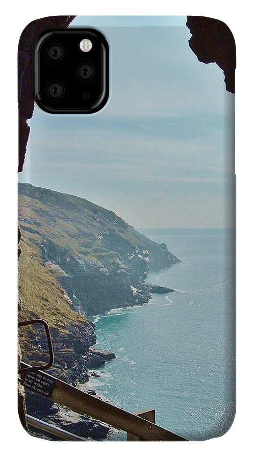 Tintagel iPhone 11 Case featuring the photograph A Room With A View by Richard Brookes
