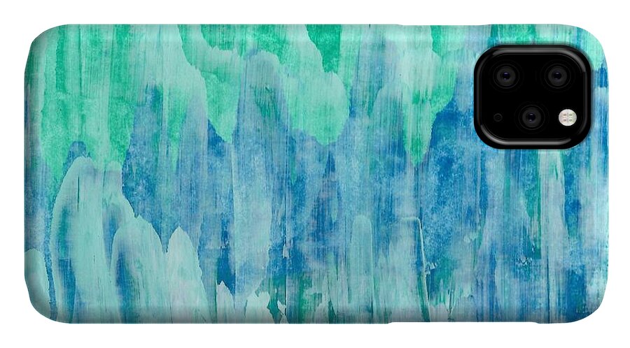Art iPhone 11 Case featuring the painting Day at the spa by Monica Martin