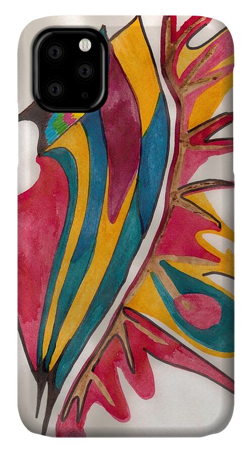 Abstract iPhone 11 Case featuring the photograph Abstract Art 102 by Mary Mikawoz