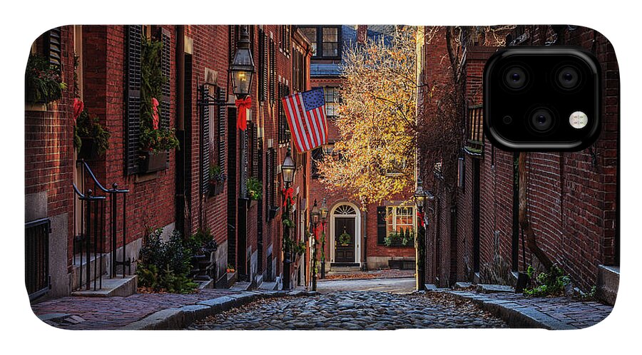 Acorn St. iPhone 11 Case featuring the photograph Acorn St. by Rob Davies