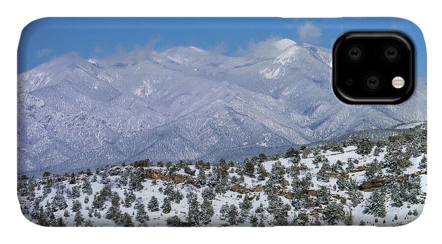 Landscape iPhone 11 Case featuring the photograph After The Blizzard by Ron Cline