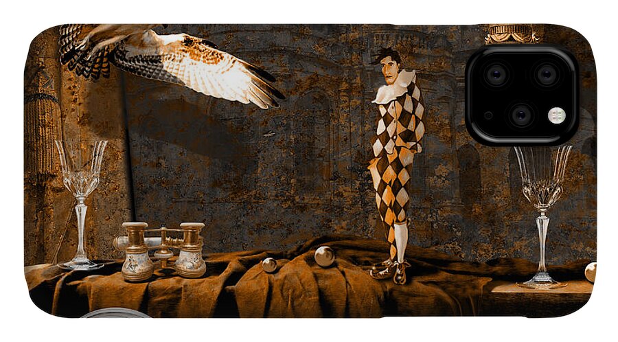 Theater iPhone 11 Case featuring the digital art After theater by Alexa Szlavics