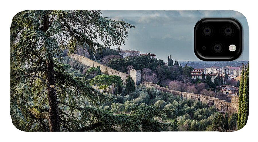 Florence iPhone 11 Case featuring the photograph Ancient Walls of Florence by Sonny Marcyan
