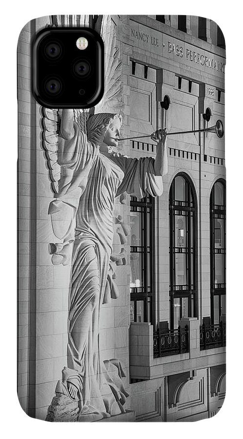Bass Performance Hall iPhone 11 Case featuring the photograph Angelic Blast - Bass Hall by Stephen Stookey