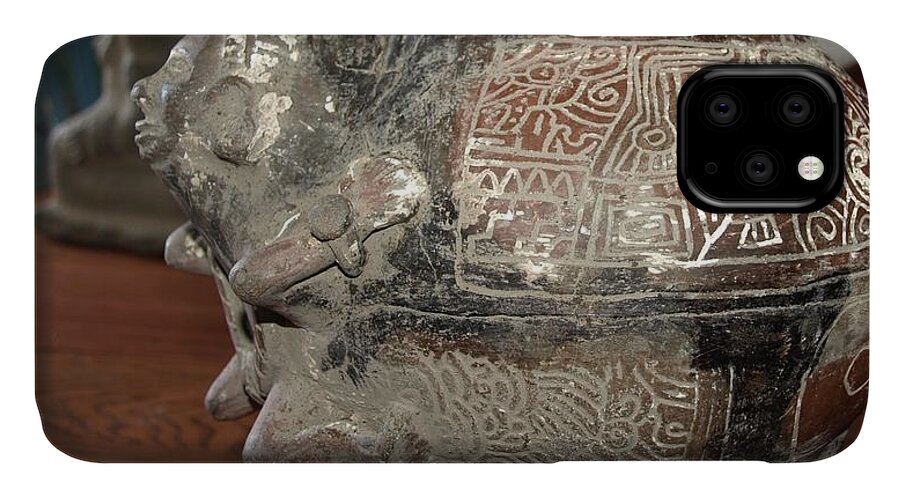 Mayan Art iPhone 11 Case featuring the photograph Antique Vase by Philip And Robbie Bracco