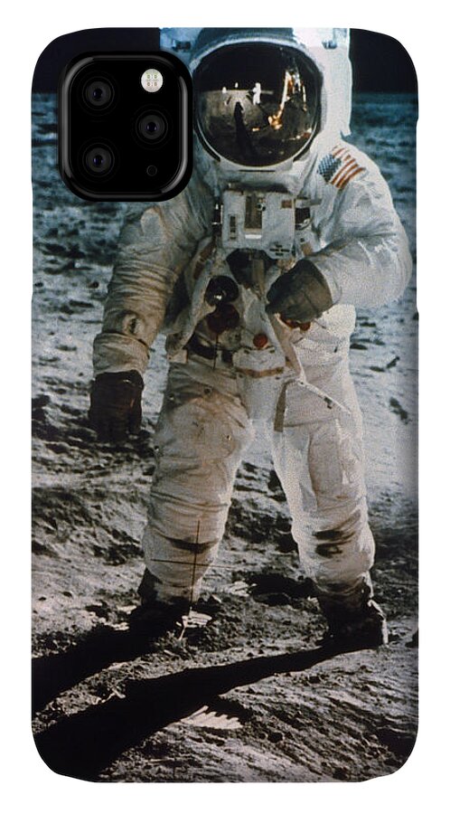1969 iPhone 11 Case featuring the photograph Apollo 11 Buzz Aldrin by Granger