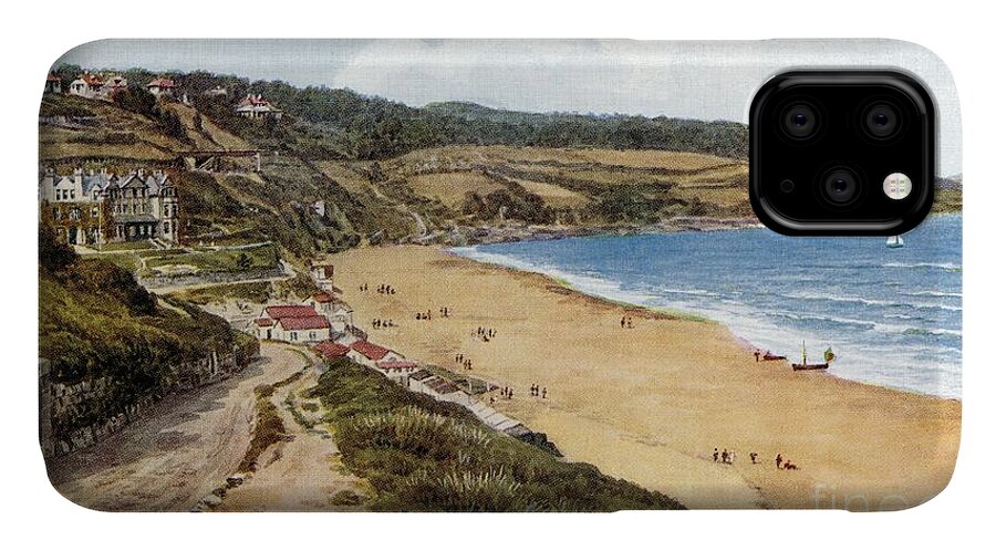 Saint Ives iPhone 11 Case featuring the painting Aquarelle St Ives Cornwall Carbis Bay by Heidi De Leeuw