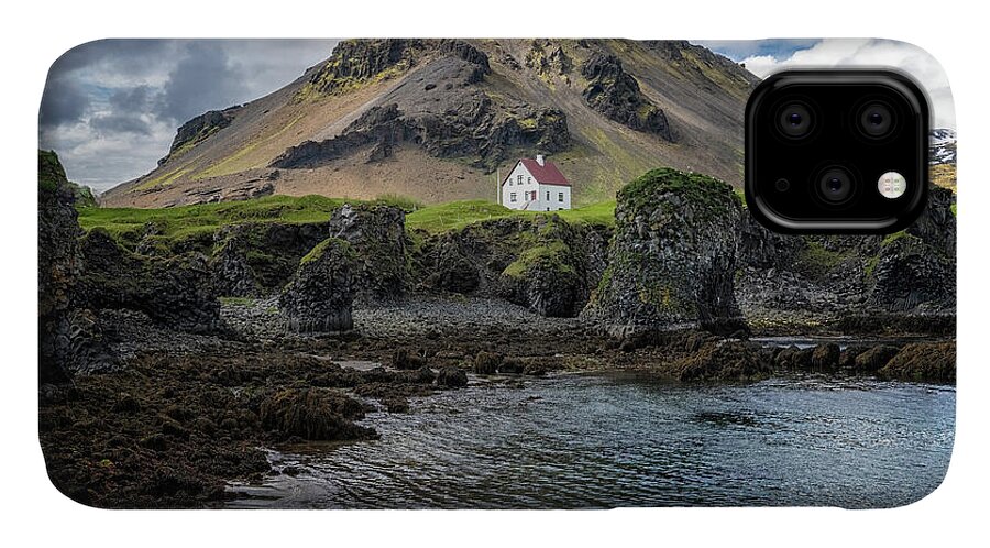 Iceland iPhone 11 Case featuring the photograph Arnarstapi House by Tom Singleton