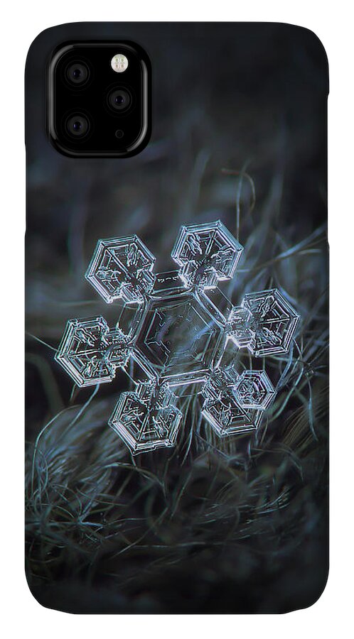 Snowflake iPhone 11 Case featuring the photograph Icy jewel by Alexey Kljatov