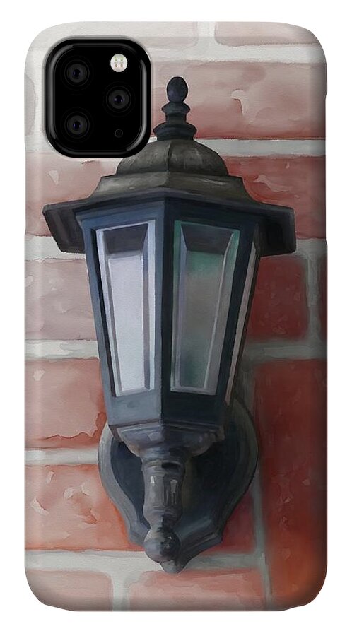 Light iPhone 11 Case featuring the painting Lantern by Ivana Westin