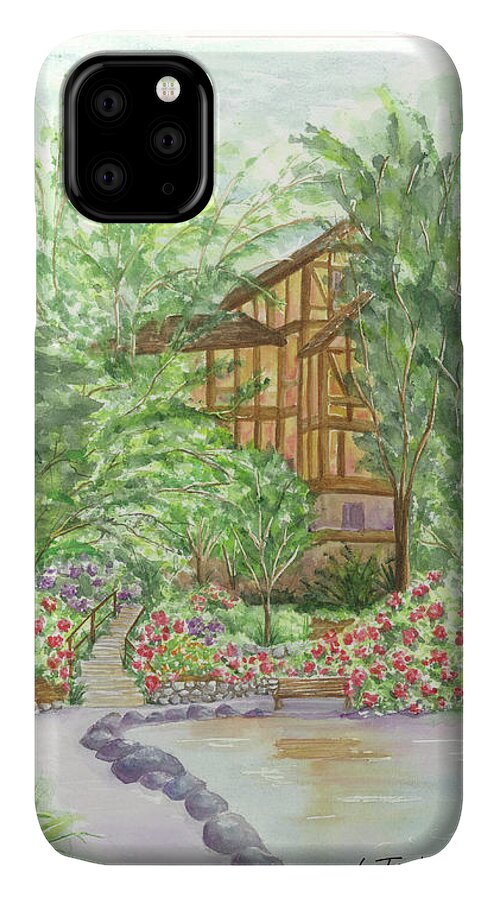 Shakespeare Plays iPhone 11 Case featuring the painting Backside of Shakespeare by Lori Taylor