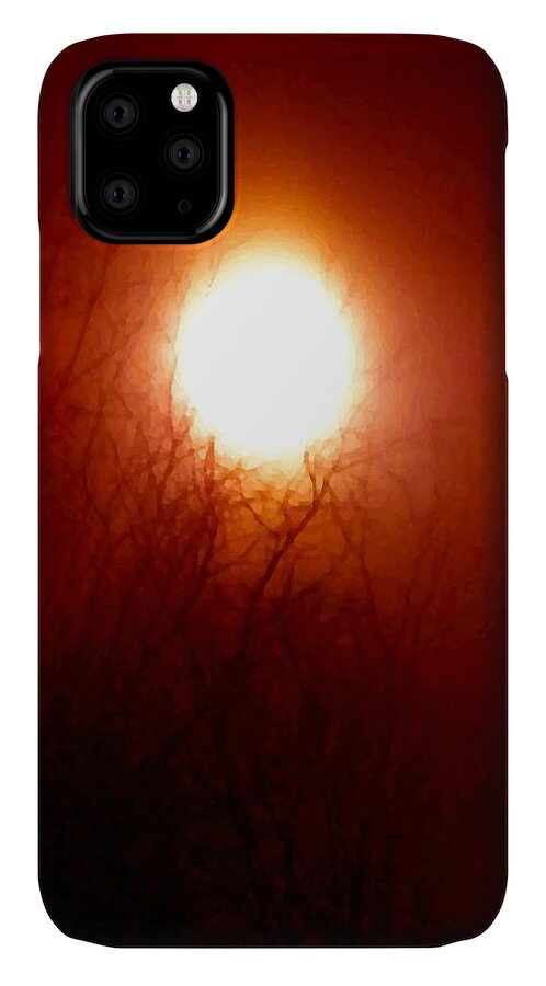 Sun iPhone 11 Case featuring the digital art Autumn Burns the Memory by Danielle R T Haney