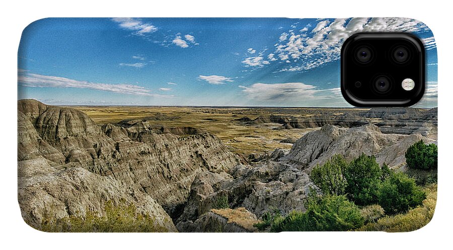  iPhone 11 Case featuring the photograph Bad Lands South Dakota.... by Paul Vitko