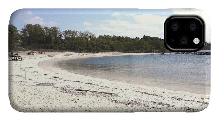 Beach iPhone 11 Case featuring the photograph Beach Solomons Island by Jimmy Clark