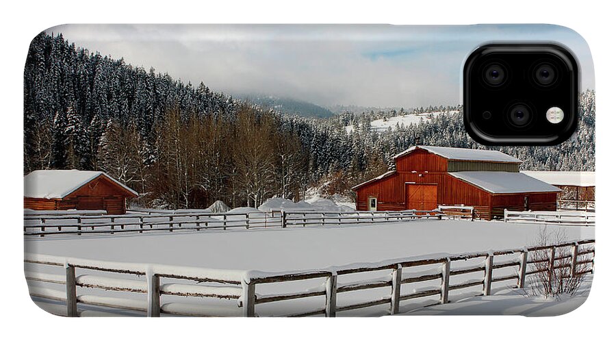 Winter iPhone 11 Case featuring the photograph Beautiful winter morning by Ronnie And Frances Howard