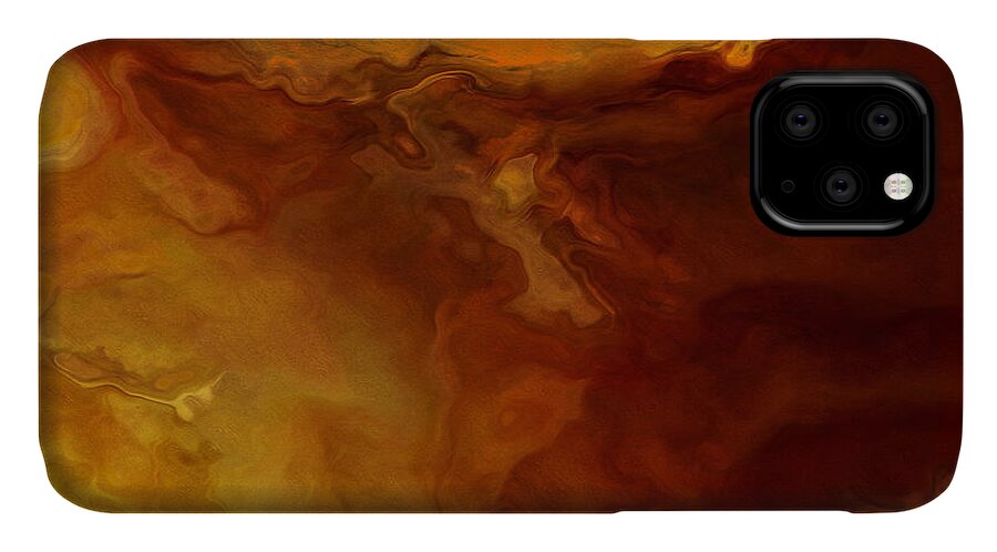 Abstract Art iPhone 11 Case featuring the painting Becoming - Abstract Art - Triptych 3 Of 3 by Jaison Cianelli