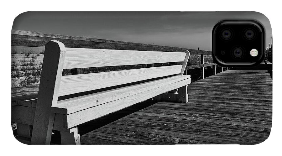 Bethany iPhone 11 Case featuring the photograph Bethany Beach Boardwalk by Stuart Litoff