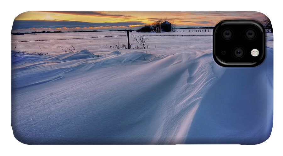 Winter iPhone 11 Case featuring the photograph Big Drifts by Dan Jurak