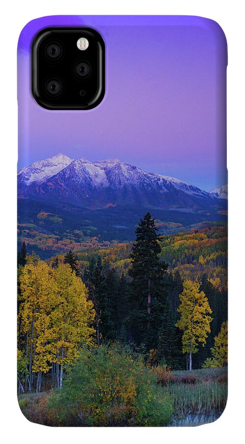 America iPhone 11 Case featuring the photograph Blue Hour Over East Beckwith by John De Bord