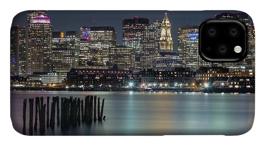 Boston iPhone 11 Case featuring the photograph Boston's Skyline from Lopresti Park by Kristen Wilkinson