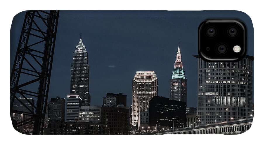 Cleveland iPhone 11 Case featuring the photograph Bridges and Buildings by Stewart Helberg