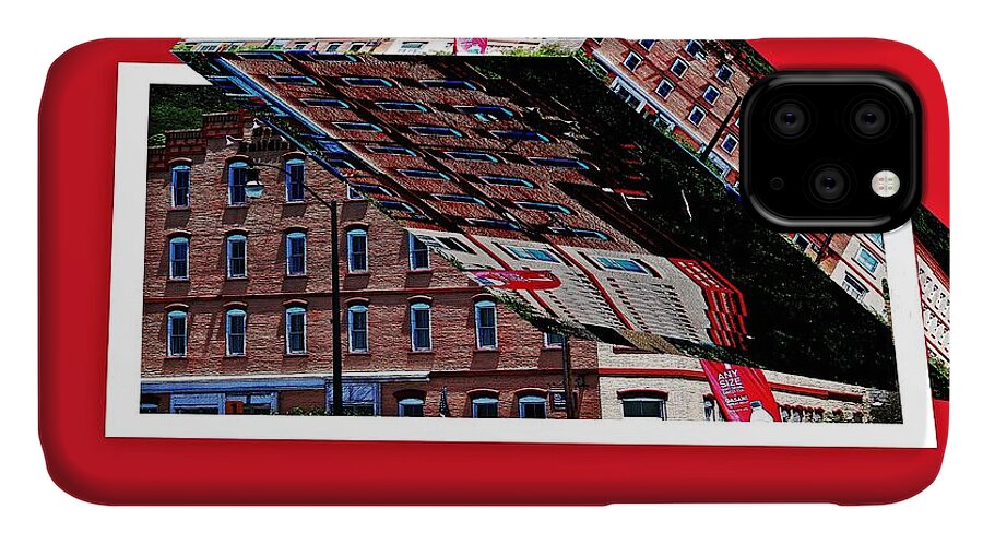 Buildings iPhone 11 Case featuring the digital art Building as art 5 by Karl Rose