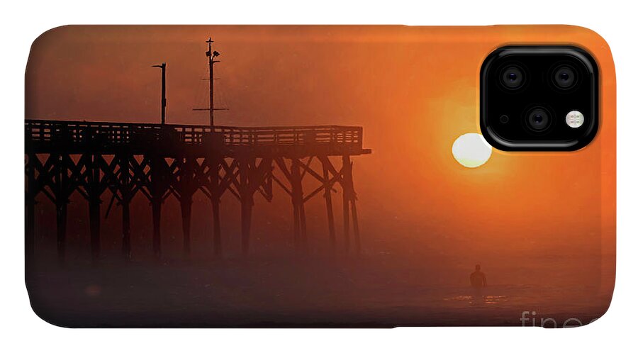 Surf City iPhone 11 Case featuring the photograph Burning through by DJA Images