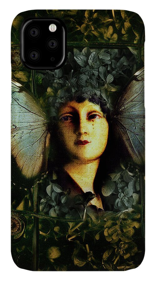 Butterfly iPhone 11 Case featuring the photograph Butterfly Woman by David Chasey