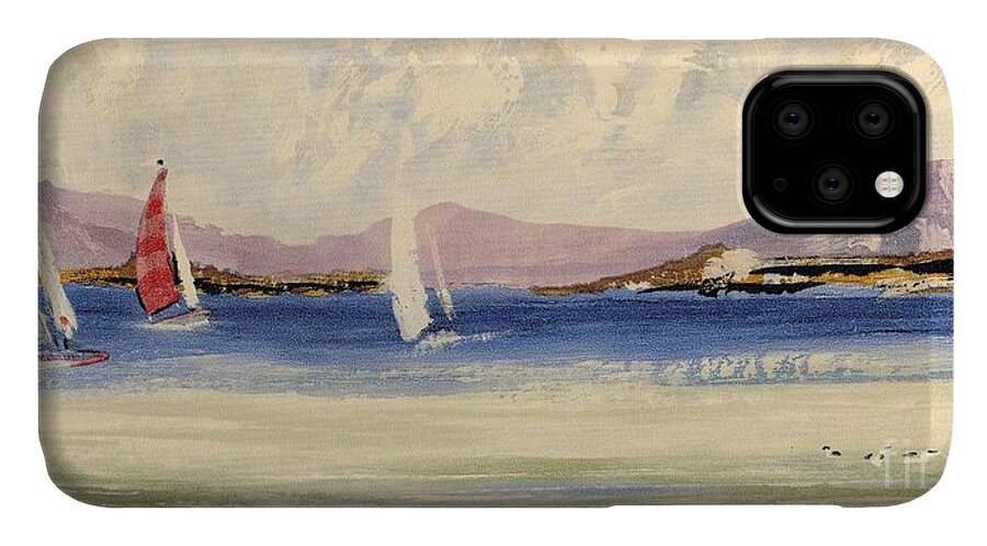 Writermore iPhone 11 Case featuring the mixed media Cape Days by Writermore Arts