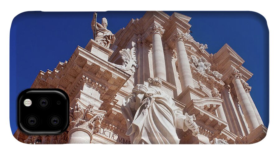 Cathedral Of Siracusa iPhone 11 Case featuring the photograph Cathedral of SIRACUSA by Silva Wischeropp
