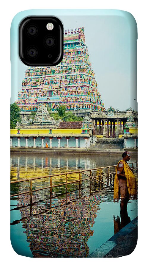 Water iPhone 11 Case featuring the photograph Chidambaram Temple Lord Shiva India by Raimond Klavins