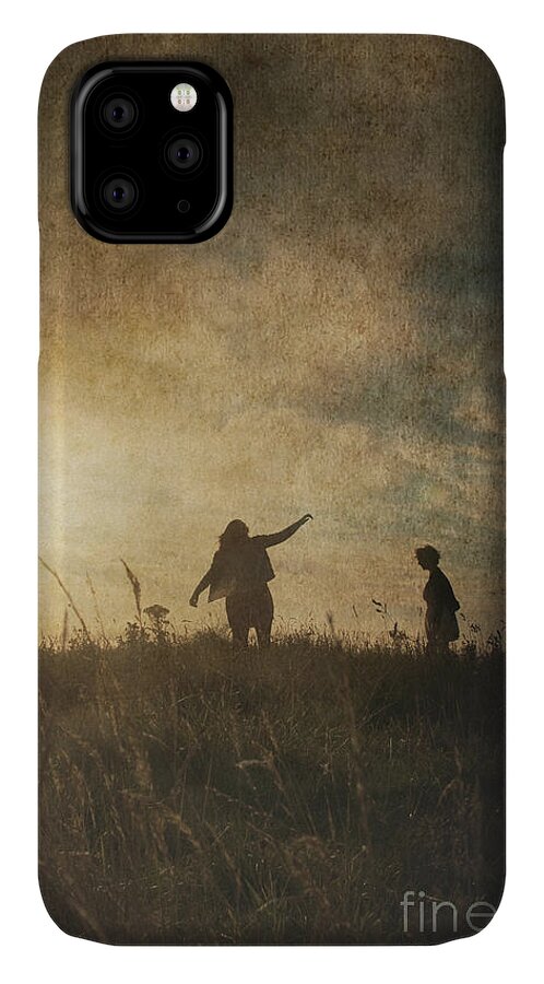 Child iPhone 11 Case featuring the photograph Children playing by Clayton Bastiani