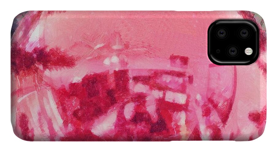 Christmas iPhone 11 Case featuring the painting Christmas Reflected by Jeffrey Kolker