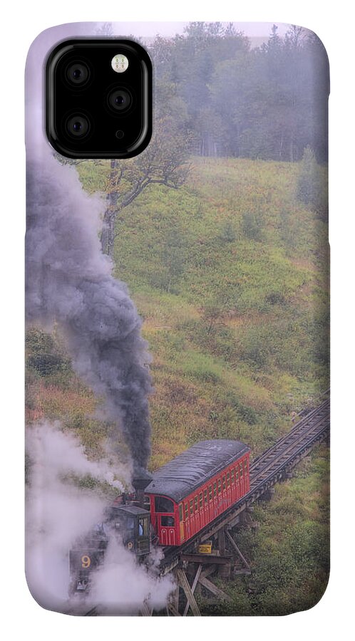 Cog iPhone 11 Case featuring the photograph Cog Railway Car by Natalie Rotman Cote
