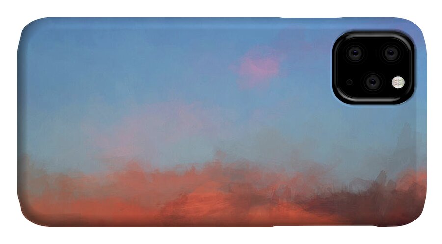 Abstract iPhone 11 Case featuring the photograph Color Abstraction XLVII - Sunset by David Gordon