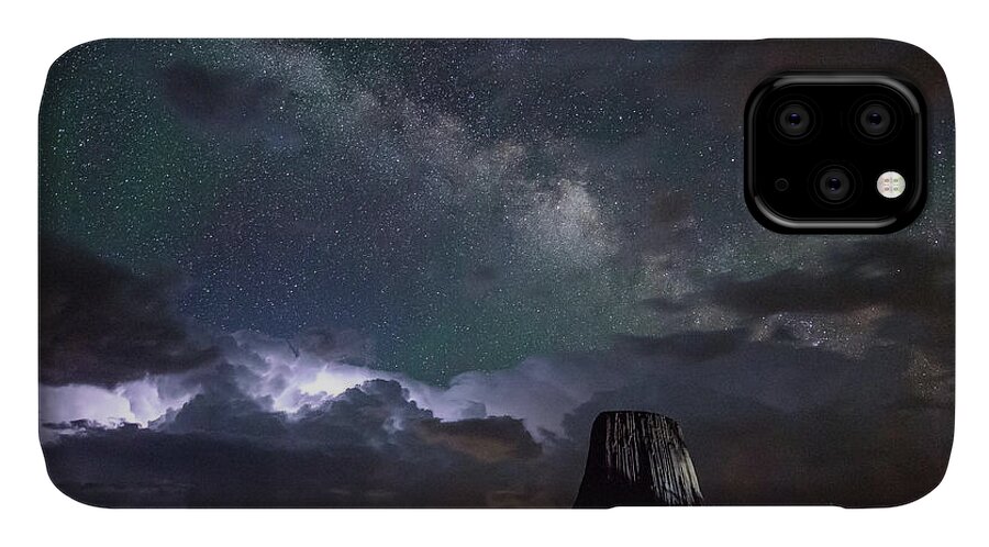 Devils Tower iPhone 11 Case featuring the photograph Convergence I by Greni Graph